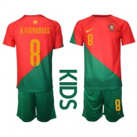 Portugal Bruno Fernandes #8 Replica Home Minikit World Cup 2022 Short Sleeve (+ pants)